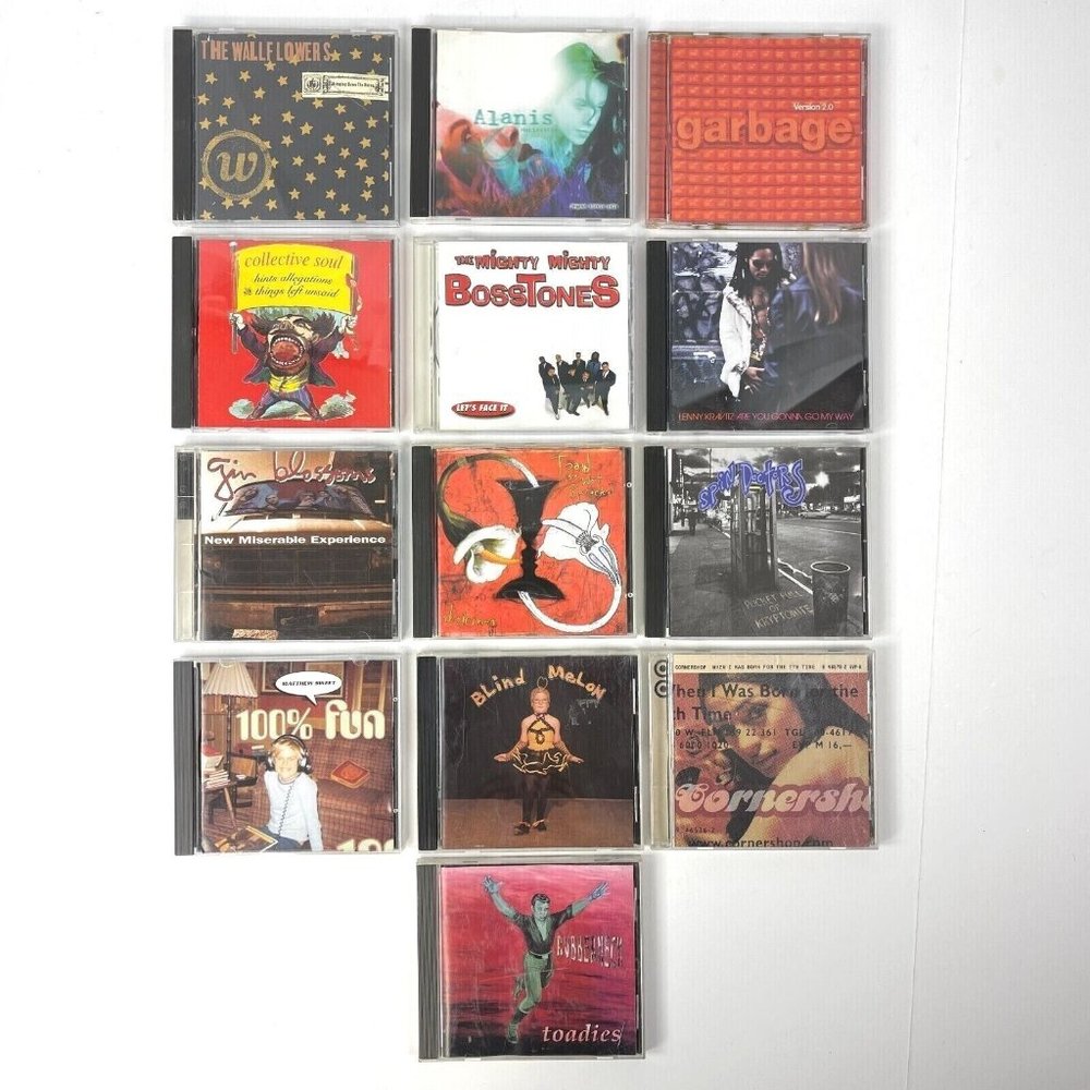 90s Alternative Pop Rock 13 CD Bundle Alanis Garbage Bosstones Gin Kravitz Toad - Picture 2 of 7